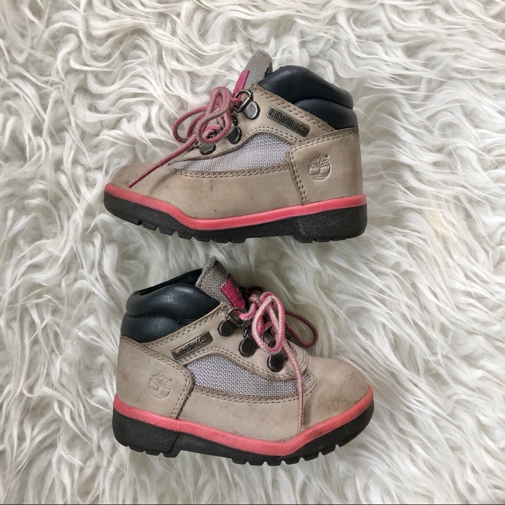 Timberland Grey & Pink Boots
